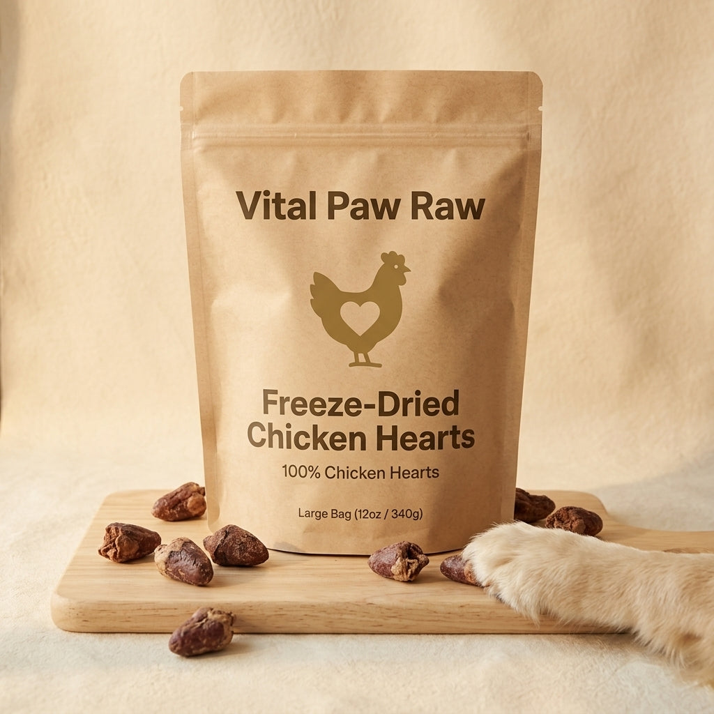 Freeze-Dried Chicken Hearts