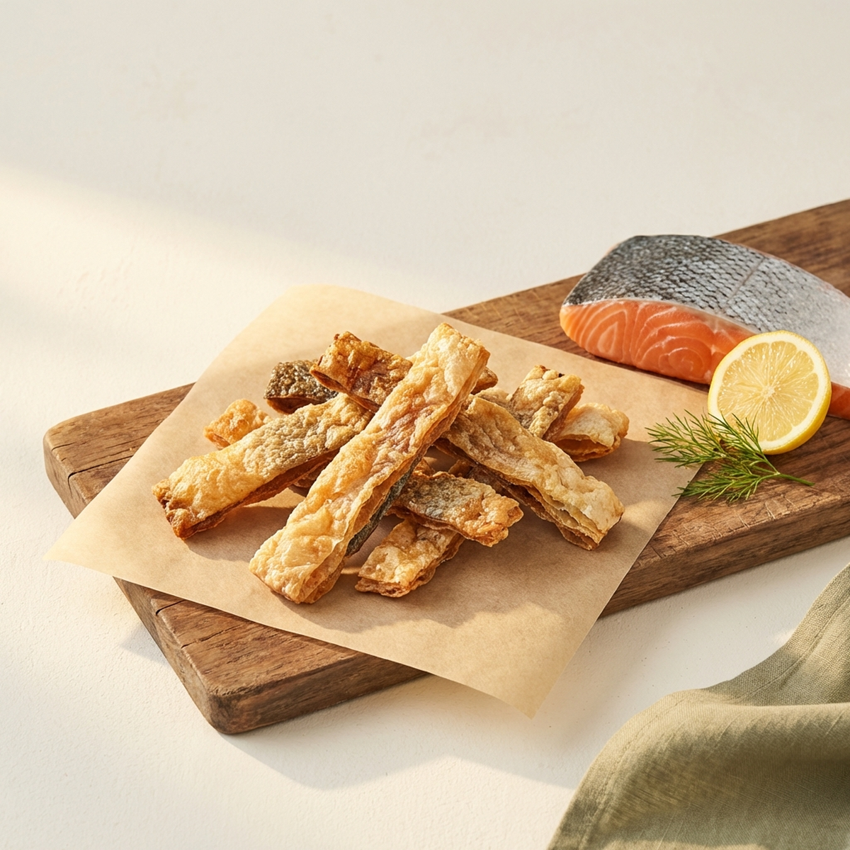 Salmon Skin Crunchies